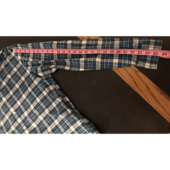 Original Penguin Men's Heritage Fit Blue Plaid Buttondown - Size is Missing - Picture 5 of 11